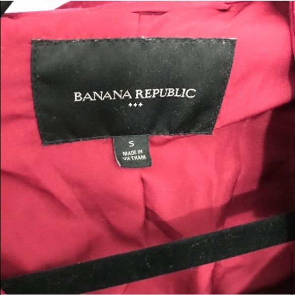 Banana Republic Burgundy Asymmetric Moto Jacket - Picture 6 of 7
